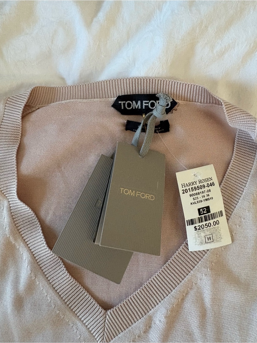 Tom Ford Men’s Silk Beige Sweater